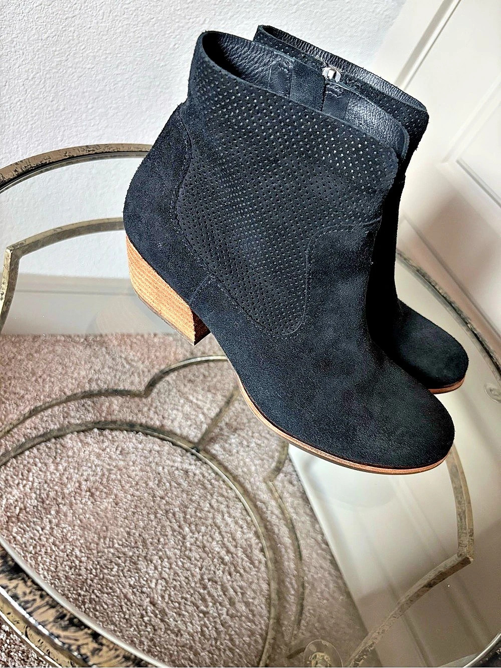 Kork-Ease Suede Ankle Boots Black & Brown Leather Upper Versatile & Staple Boots